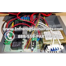 COMPLETE CONTROL POWER BOX WITH CONTROL PANEL - COMPLETE CONTROL POWER BOX CLEARLIGHT INFRARED SAUNA 110v 120v WITH ONE CONTROL PANEL 8