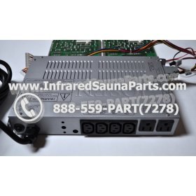COMPLETE CONTROL POWER BOX WITH CONTROL PANEL - COMPLETE CONTROL POWER BOX CAL SAUNA INFRARED SAUNA STYLE 3 WITH TWO CONTROL PANELS 5