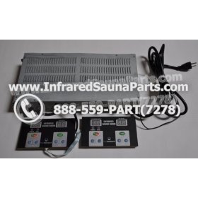 COMPLETE CONTROL POWER BOX WITH CONTROL PANEL - COMPLETE CONTROL POWER BOX SUNMATE INFRARED SAUNA STYLE 2 WITH TWO CONTROL PANELS 2