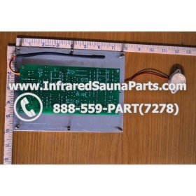 CIRCUIT BOARDS WITH  FACE PLATES - CIRCUIT BOARD WITH FACE PLATE PRECISION THERAPY INFRARED SAUNA 12092007 MANUAL ON OFF SWITCH 5