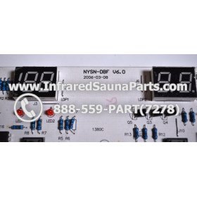 CIRCUIT BOARDS / TOUCH PADS - CIRCUIT BOARD  TOUCHPAD SAUNAGEN INFRARED SAUNA NYSN-DBF V6.0 3