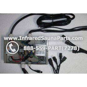 COMPLETE CONTROL POWER BOX 110V / 120V - COMPLETE CONTROL POWER BOX 110V  120V SUNTECH INFRARED SAUNA WITH 8 FEMALE PLUGS 1
