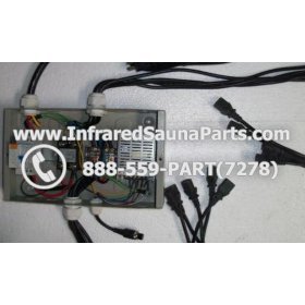 COMPLETE CONTROL POWER BOX 110V / 120V - COMPLETE CONTROL POWER BOX 110V  120V SUNTECH INFRARED SAUNA WITH 8 FEMALE PLUGS 3