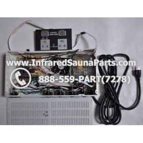 COMPLETE CONTROL POWER BOX WITH CONTROL PANEL - COMPLETE CONTROL POWER BOX HOTWIND INFRARED SAUNA STYLE 1 WITH ONE CONTROL PANEL 1