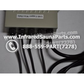 COMPLETE CONTROL POWER BOX 110V / 120V - COMPLETE CONTROL POWER BOX 110V  120V HEATWAVE INFRARED SAUNA WITH 8 HEATER PLUGS v1 5