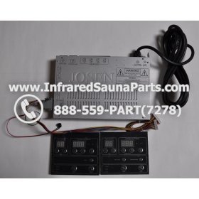 COMPLETE CONTROL POWER BOX WITH CONTROL PANEL - COMPLETE CONTROL POWER BOX ZENAWAKENING INFRARED SAUNA STYLE 3 WITH TWO CONTROL PANELS 1