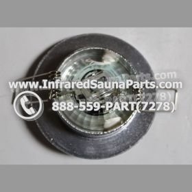 COMPLETE LIGHT ASSEMBLY 12V - COMPLETE LIGHT ASSEMBLY IN SILVER PLASTIC FINISH WITH LED BULB G6-B2 12V 2