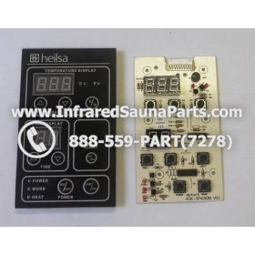 CIRCUIT BOARDS WITH  FACE PLATES - CIRCUIT BOARD WITH FACEPLATE AOK-SP4262B V03 HELISA SAUNA 2