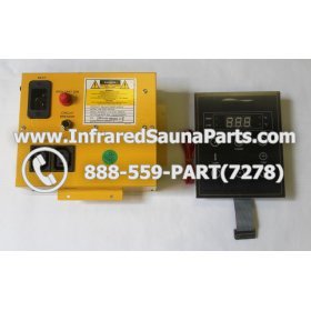 COMPLETE CONTROL POWER BOX WITH CONTROL PANEL - COMPLETE CONTROL POWER BOX CLEARLIGHT INFRARED SAUNA  MODEL HM-PCS1(REV.B) WITH ONE CONTROL PANEL 3