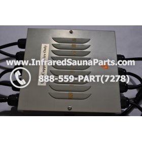 COMPLETE CONTROL POWER BOX 110V / 120V - COMPLETE CONTROL POWER BOX 110V / 120V FED INTL.INFRARED SAUNA WITH 8 HEATER PLUGS v2 7