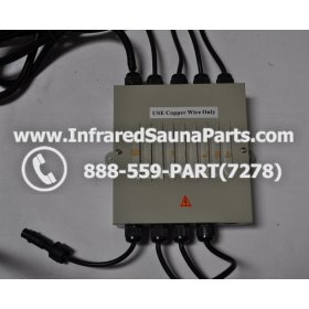 COMPLETE CONTROL POWER BOX 220V / 240V - COMPLETE CONTROL POWER BOX 220V / 240V SUNTECH INFRARED SAUNA WITH 8 HEATER PLUGS v1 2