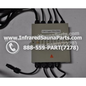 COMPLETE CONTROL POWER BOX 220V / 240V - COMPLETE CONTROL POWER BOX 220V / 240V FED INTERNATIONAL INFRARED SAUNA WITH 8 HEATER PLUGS v1 1