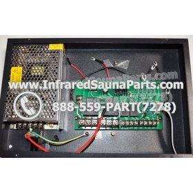 COMPLETE CONTROL POWER BOX 220V / 240V - COMPLETE CONTROL POWER BOX  220V / 240V WITH 8 CIRCUIT BOARD PINS SAUNA KING INFRARED SAUNA 5