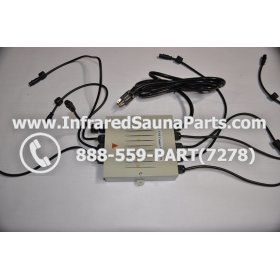 COMPLETE CONTROL POWER BOX 220V / 240V - COMPLETE CONTROL POWER BOX 220V / 240V FED INTL.INFRARED SAUNA WITH 8 HEATER PLUGS v2 11