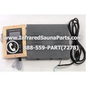 COMPLETE CONTROL POWER BOX WITH CONTROL PANEL - COMPLETE CONTROL POWER BOX ENLIGHTEN INFRARED SAUNA WITH DIGITAL HEAT LEVEL CONTROL WITH TWO CONTROL PANEL 220V / 240V STYLE 1 7