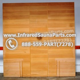 WOOD SAUNA WALLS - HEMLOCK WOOD SAUNA PANEL ( 69.5" x 67.5" ) 3