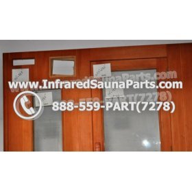 WOOD SAUNA WALLS - HEMLOCK WOOD SAUNA PANEL + DOOR  ( 70" x 78.7" ) 5