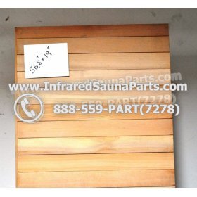 WOOD BENCHS + HEATERS - HEMLOCK WOOD BENCH ( 56.8" x 19" ) 3