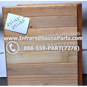 WOOD BENCHS + HEATERS - HEMLOCK WOOD FOLDABLE BENCH ( 25" x 17.8" ) 6