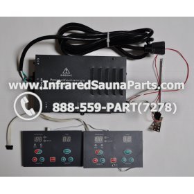 COMPLETE CONTROL POWER BOX WITH CONTROL PANEL - COMPLETE CONTROL POWER BOX 110V / 120V WITH 7 CIRCUIT BOARD PINS 6 FEMALE PLUGS WITH TWO CONTROL PANELS 1