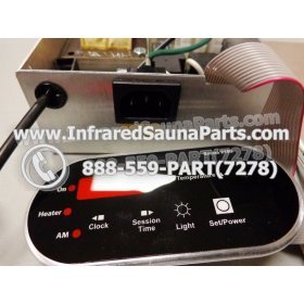 COMPLETE CONTROL POWER BOX WITH CONTROL PANEL - COMPLETE CONTROL POWER BOX EZE INFRARED SAUNA WITH BLACK CONTROL PANEL 5