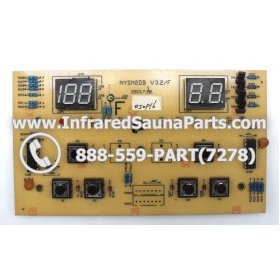 CIRCUIT BOARDS / TOUCH PADS - CIRCUIT BOARD  TOUCHPAD KEYSBACKYARD INFRARED SAUNA NYSN2DB V3.2 F 1