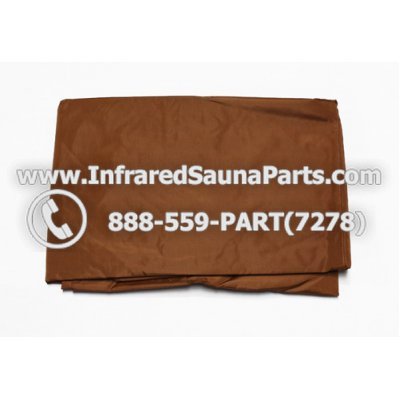 RAIN COVERS - RAIN COVER FOR 2 PERSON INFRARED SAUNA IN BROWN FINISH 1
