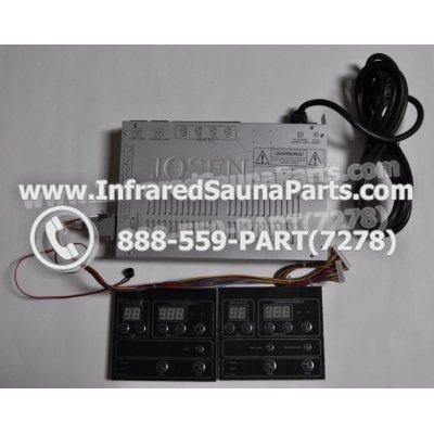 COMPLETE CONTROL POWER BOX WITH CONTROL PANEL - COMPLETE CONTROL POWER BOX CAL SAUNA INFRARED SAUNA STYLE 3 WITH TWO CONTROL PANELS 1
