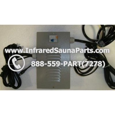 COMPLETE CONTROL POWER BOX 220V / 240V - COMPLETE CONTROL POWER BOX 220V / 240VBAMXSAUNA INFRARED SAUNA WITH 8 FEMALE PLUGS 1