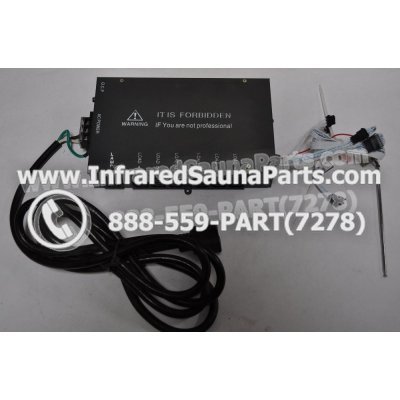 COMPLETE CONTROL POWER BOX 220V / 240V - COMPLETE CONTROL POWER BOX 220V / 240V WITH 7 CIRCUIT BOARD PINS  6 FEMALE PLUGS SUPPLY WORLD INFRARED SAUNA 1